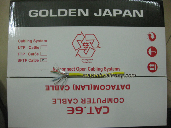 CAP MANG GOLDEN JAPAN UTP CAT6E 8/0.57MM, BÁN CÁP MẠNG GOLDEN JAPAN, CÁP MẠNG